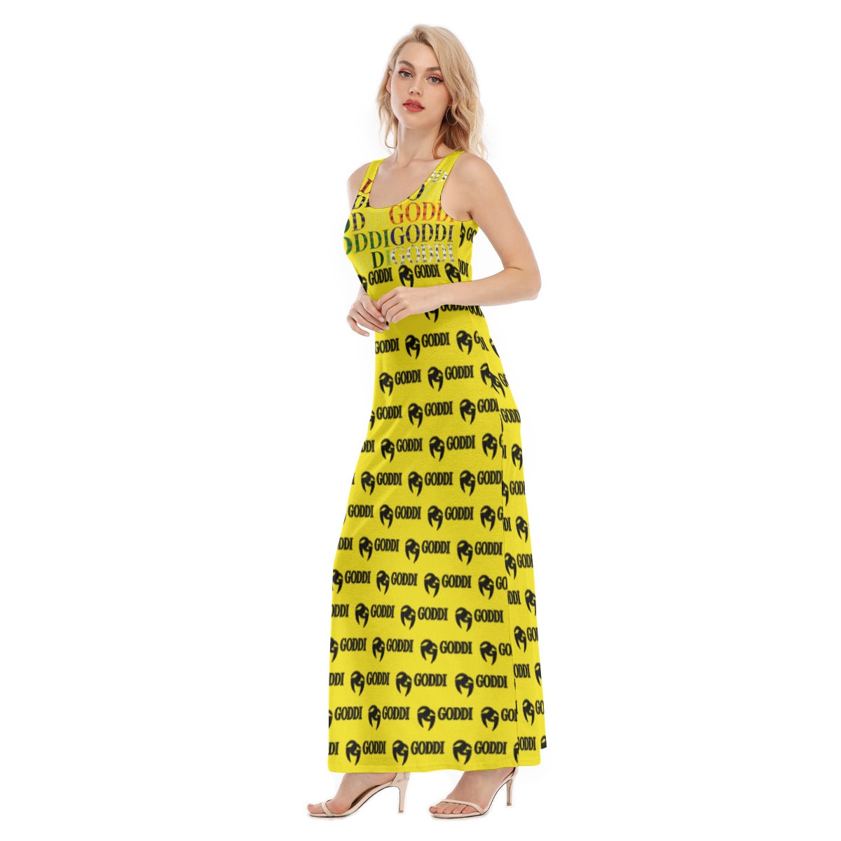 All-Over Print Women's Vest Dress | Length To Ankle