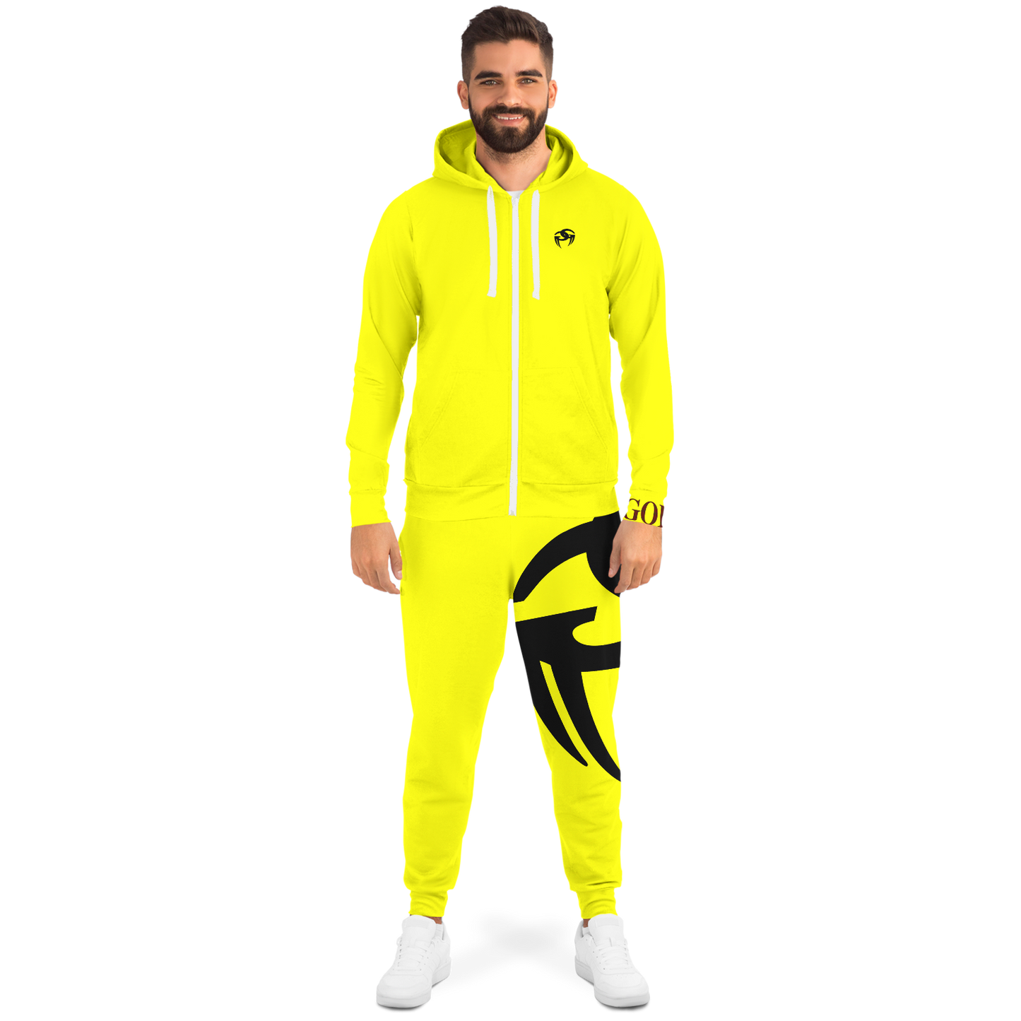 Goddi GG Big Logo Classic Sweatsuit - Yellow