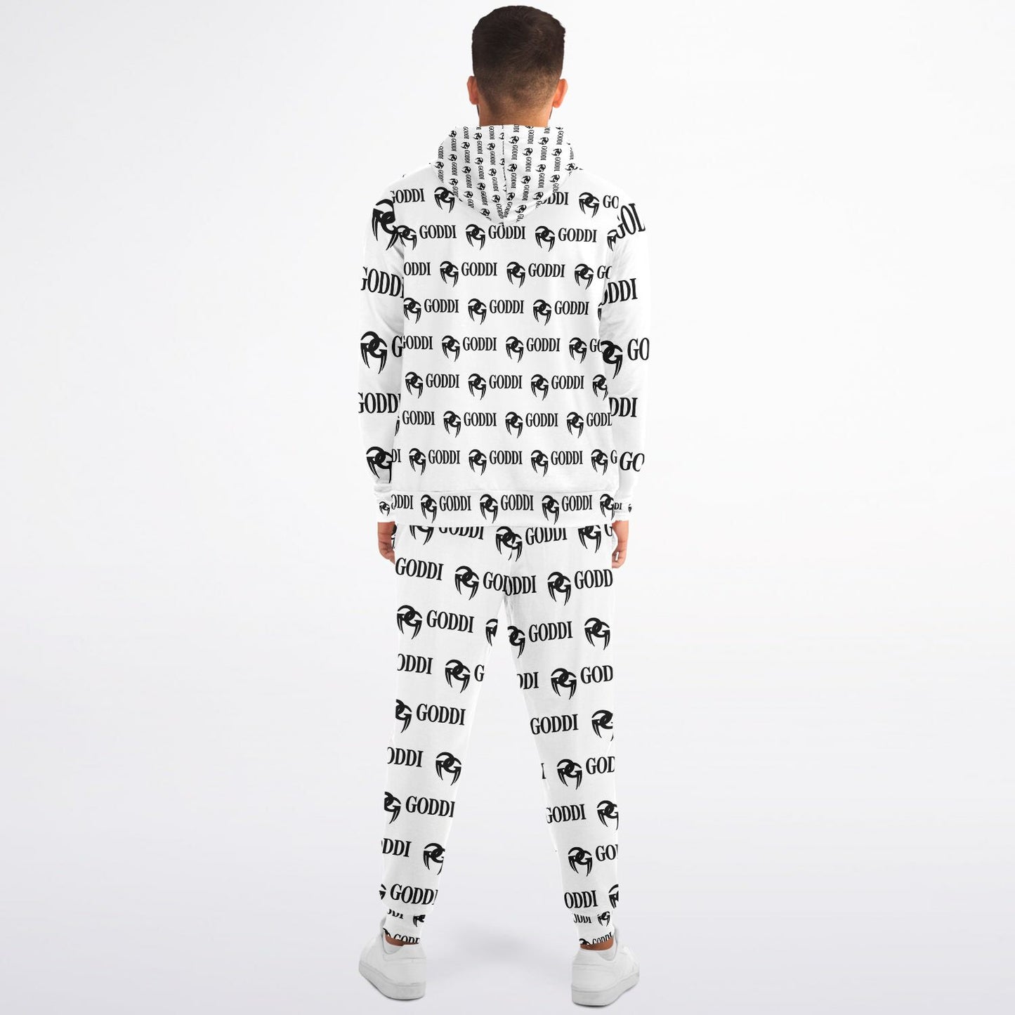 GODDI - White GG Ziphoodie & Jogger- s