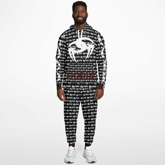 GODDI GG Black Graphic Pullover Hoodie  & Jogger - S