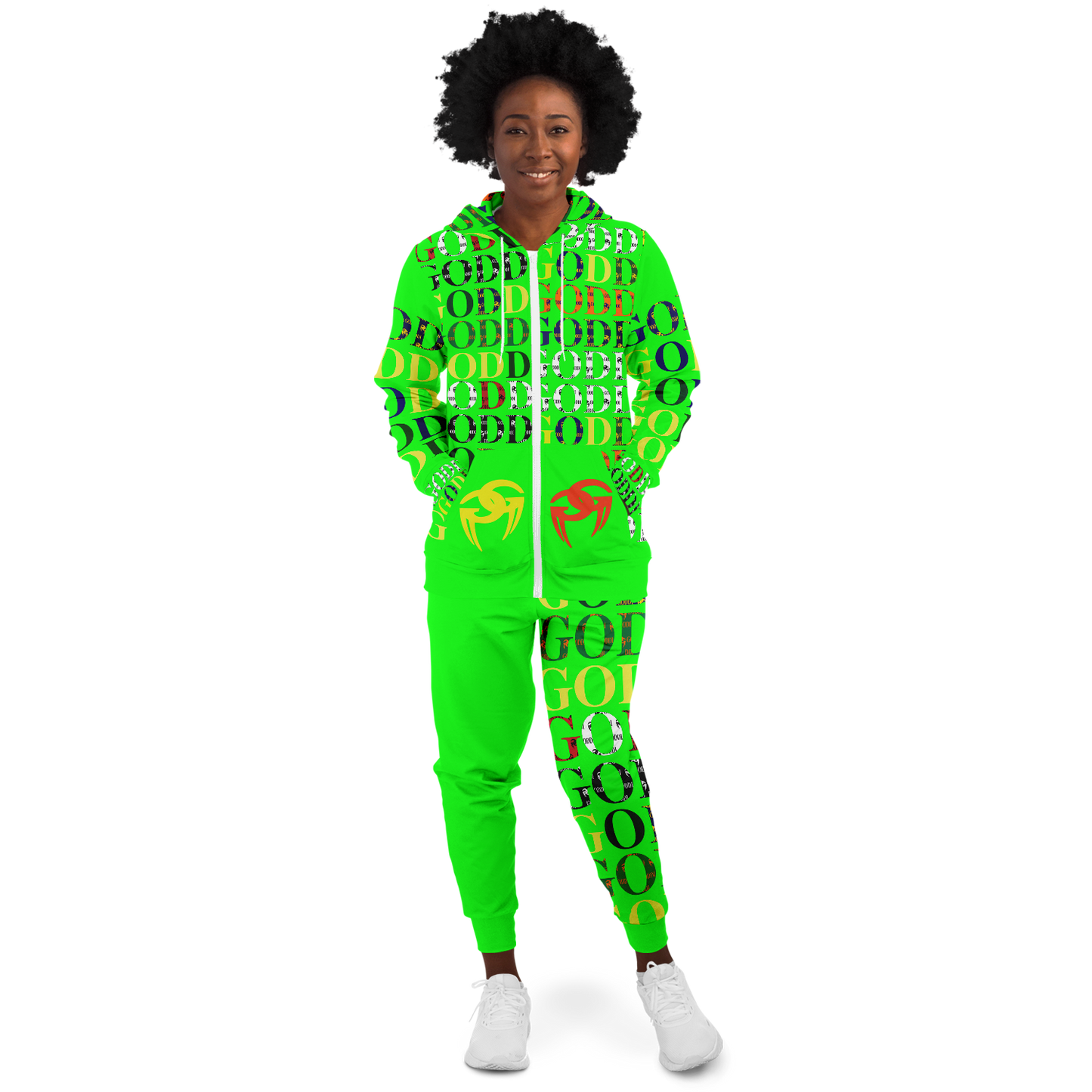 Goddi GG Logo Print ziphoodie and Jogger collection A10