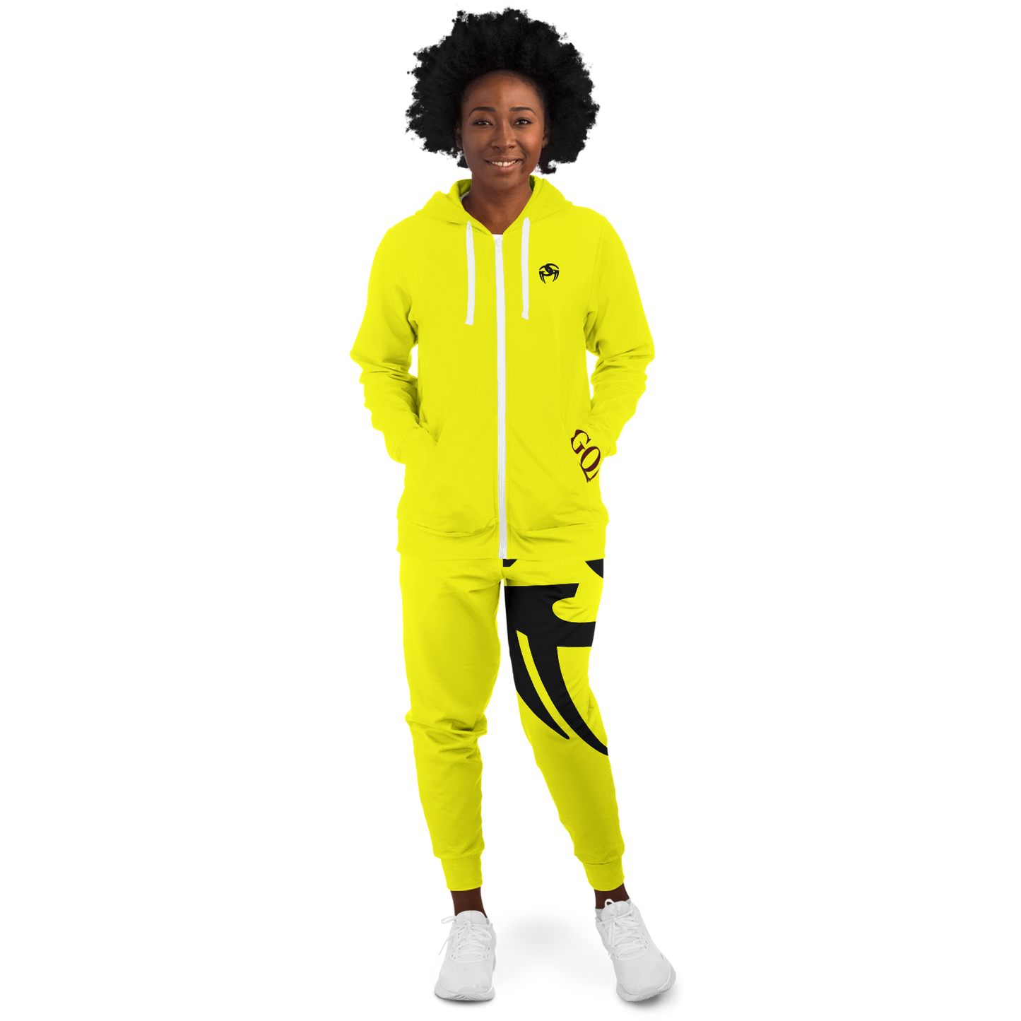 Goddi GG Big Logo Classic Sweatsuit - Yellow