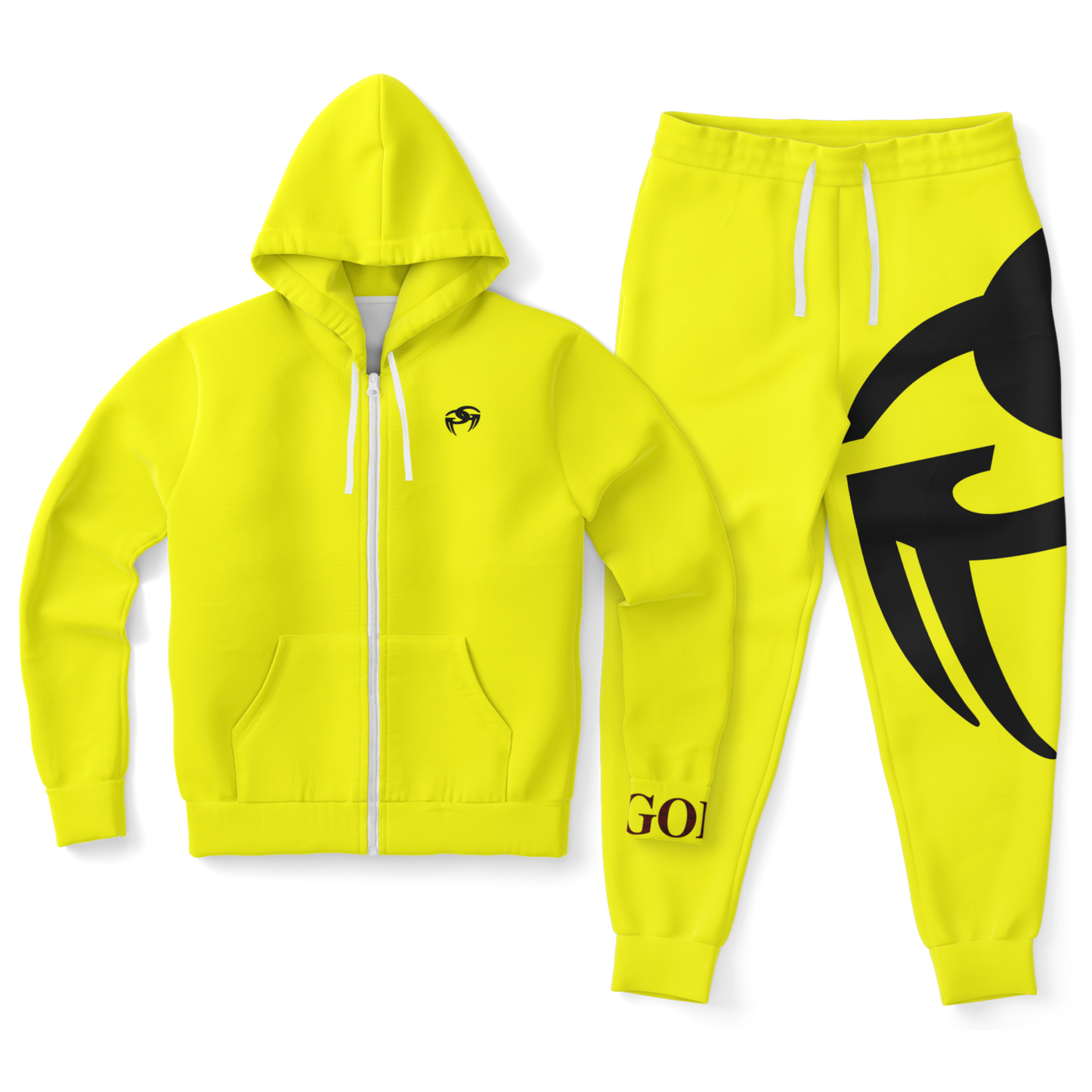 Goddi GG Big Logo Classic Sweatsuit - Yellow