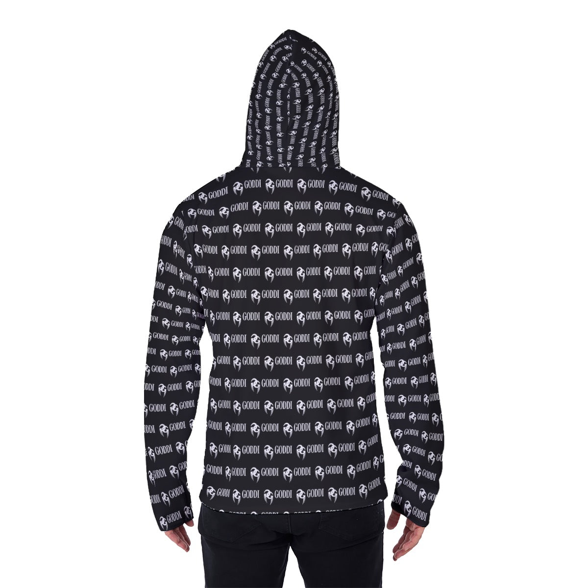 All-Over Print Men's Heavy Fleece Hoodie With Mask