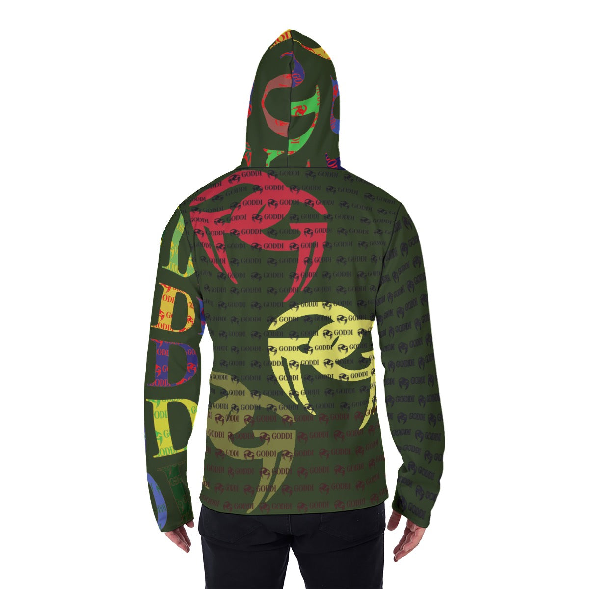 All-Over Print Men's Pullover Hoodie With Mask