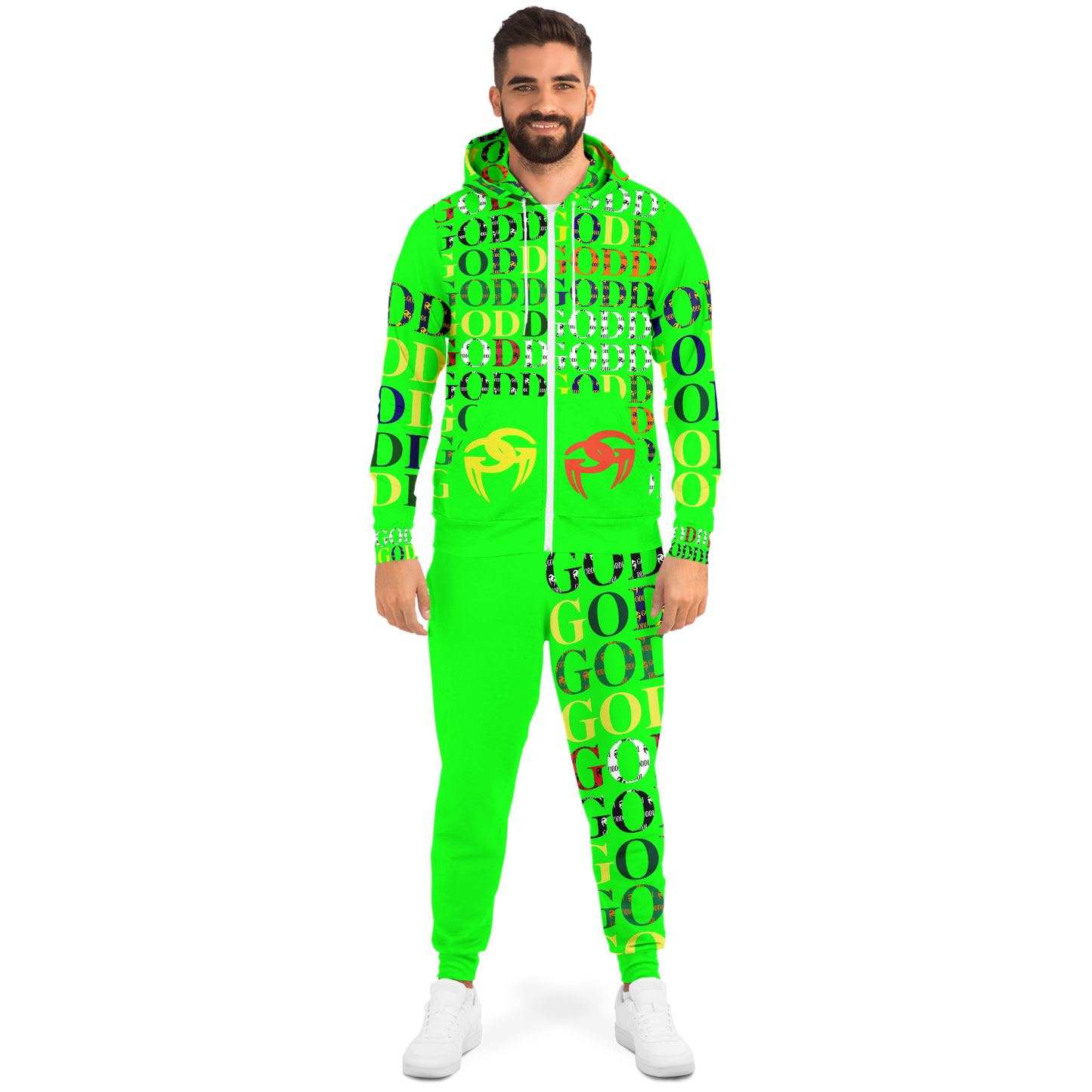 Goddi GG Logo Print ziphoodie and Jogger collection A10