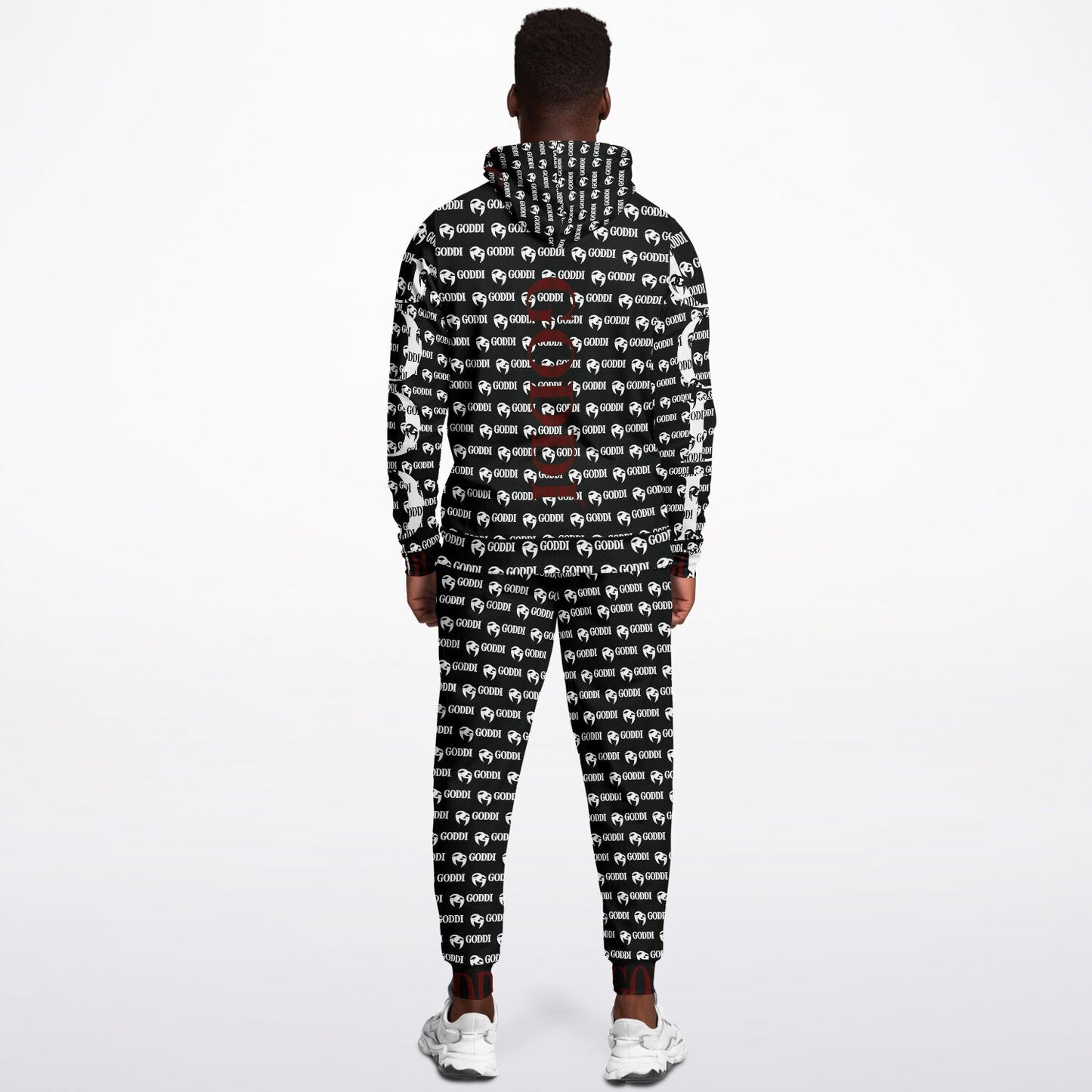 GODDI GG Black Graphic Pullover Hoodie  & Jogger - S